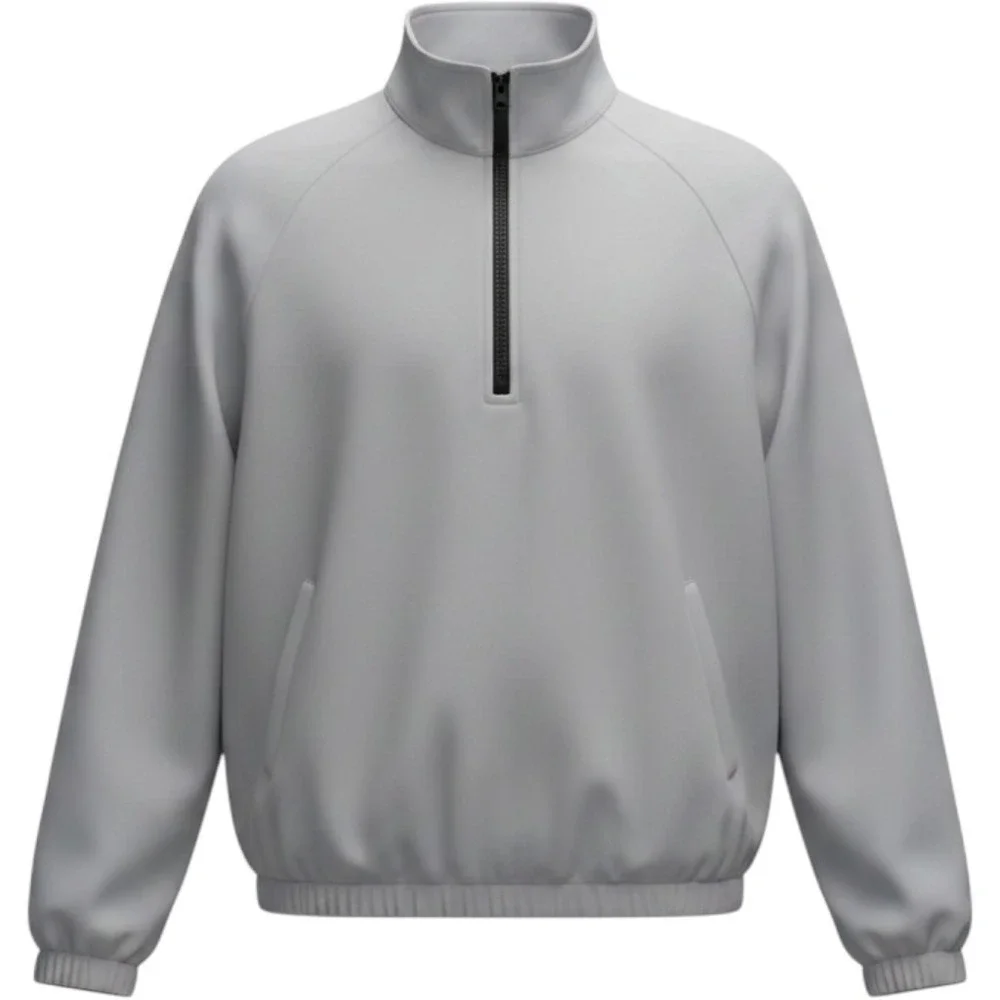 Sunice Quarter Zip Pullover Womens Medium Grey Excellent Sueded Golf Jacket